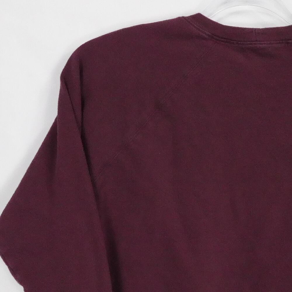 James Perse Sweater‎ Womens 0 Burgundy Pullover Crewneck Preppy Casual Lounge - Picture 8 of 15